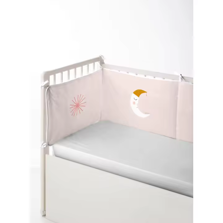 HACIENDO EL INDIO - Protector de Cuna - Algodón- Extra Suave - Fabricado en España - MIL UNA NOCHE - 1