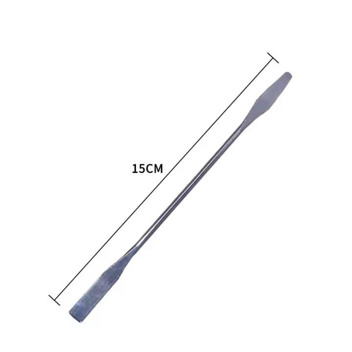 Espátula De Acero Inoxidable Para Maquillaje De Ojos Y Artes De Uñas Herramienta De Mezcla Para Gel Y Pigmentos Accesorio De Manicura - 1