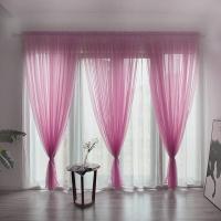 Cortina De Tules Sólida Y Transparente 100x200cm Para Sala De Estar Y Dormitorio Panel De Cortina Exterior Moderno Sin Doble Capa Ni Aislamiento Solar - details 39