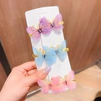 6PCS Clip Para El Cabello En Forma De Mariposa Con Gradiente De Colores Regalo Para Niña En Cumpleaños Accesorio Decorativo Para Mujer - details 0