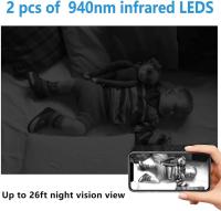 BIT La cámara de seguridad ocultada radio de 4K Hd mini Wifi con el micrófono del App activó Secr interior/casero de la alarma（Sin batería incorporada) - details 1