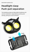 Linterna Frontal LED Recargable USB Super Brillante Impermeable Ultraligera Para Pesca Y Camping Torcha Frontal Con Inducción - details 11