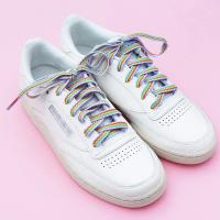 Alpargatas De Arco Iris Para Zapatos Laces De Correa Colorida Para Zapatillas De Pintalabios Y Deportes Accesorios De Cordones De Poliéster - details 7