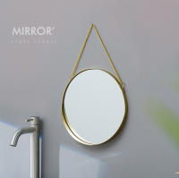Espejo Decorativo Nórdico De Hierro Forjado Redondo Pared Montado Espejo De Baño Dormitorio Decoración Hogar Vidrio Maquillaje - details 3