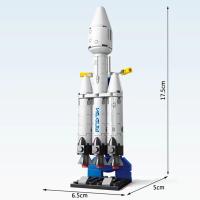 MOC Serie Creativa De Aeronáutica Bloques De Construcción Espacial Rocket Craft Set De Base Estación De Lanzamiento Para Niños Juguetes De Bloques De Plástico ABS Regalo Para Niños - details 5