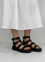 Calzados soraia, Sandalias Romanas de Plataforma para Mujer - Estilo Gladiador con Hebillas Ajustables, Suela Gruesa Cómoda, Diseño Casual de Verano - Disponible en Negro, Marrón y Estampado de Leopardo. - details 0