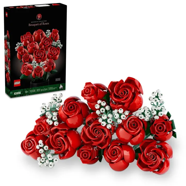 LEGO 10328 Icons Ramo de Rosas Regalo floral ornamental para adultos - 1