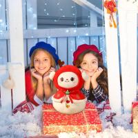 Juguete de peluche navideño, muñeco de Papá Noel de peluche, muñeco de nieve, reno, árbol, muñeco de peluche de cristal - details 3