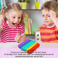 Juguete Antiestrés De Burbujas Para Niños Y Adultos Arcoíris Juego De Alivio Del Estrés Para Oficina Herramienta Sensorial Para Reducción Del Ansiedad - details 0
