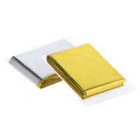 AKARURE - Pack de 10 Mantas Térmicas de Emergencia Dorado/Plateado – 210x130cm | Retiene el Calor Corporal | Uso en Senderismo, Camping, Running, Festival, Coche y Botiquín de Primeros Auxilios, Kit de Emergencia, Kit de Supervivencia - details 1
