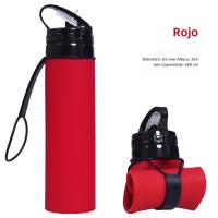 Botella Deportiva De Silicona Reutilizable Para Niños 600ml Plegable Suave Para Hogar Y Oficina Con Mango Y Tapa De Tapon - details 9