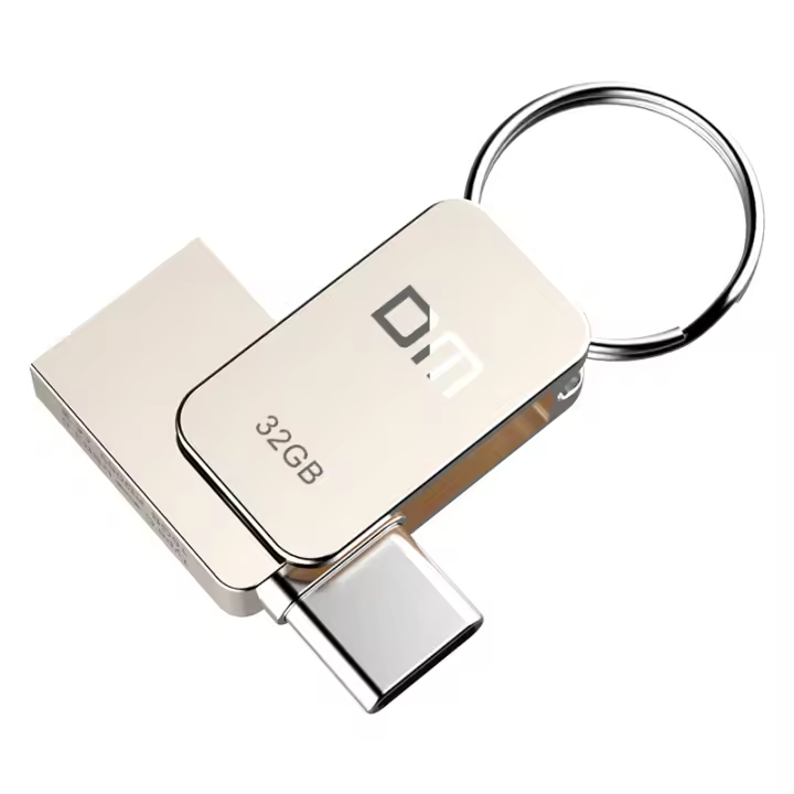 DM PD059 Mini Stick USB 3.0 Tipo C OTG 32GB 64GB Memoria Para Smart Phone Y Computadora Metal Sin Encriptación - 1