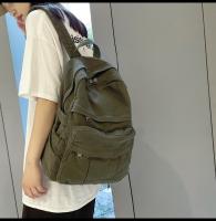 Mochila De Lona Para Mujer Gran Capacidad Estilo Vintage Para Estudiantes De Colegio Y Viajes Mochila Casual Para Damas - details 11