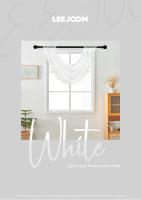 Vallan De Voile Sólido LEEJOOM Para Sala De Estar Ventana Pequeña Cortina Transparente Con Borla Decoración Del Hogar Con Bolso De Túnel 1PC - details 0