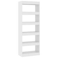 vidaXL Estantería/divisor madera de ingeniería 60x30x166 cm Blanco, Negro, Roble Sonoma Mueble Almacenaje Estantería para Oficina, Estudio, Dormitorio Estantería/Librería/ mueble de Almacenamiento - details 0