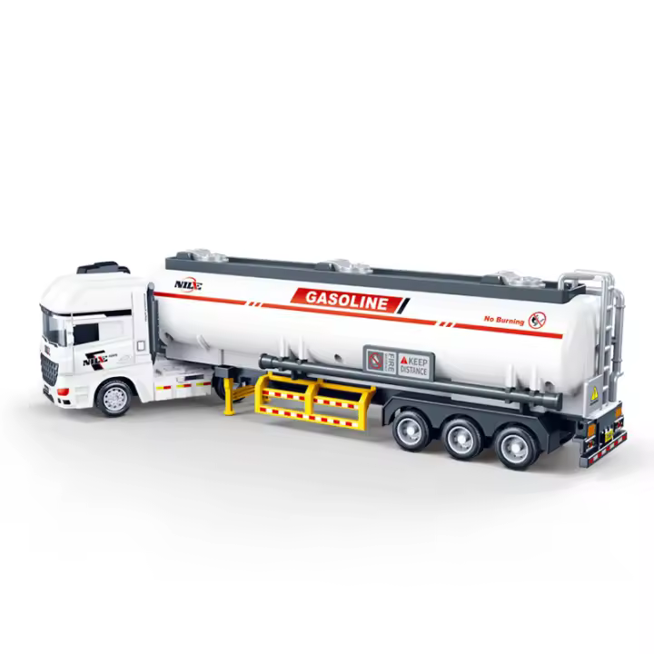 Juguete De Dibujos Animados Para Niños Vehículo De Transporte De Tanque Inercial Modelo De Ingeniería Regalo Para Niños Coche Inercial Modelo - 1