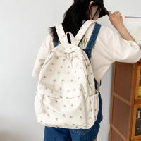 Mochila Floral De Moda Para Estudiantes Y Niñas Con Correas Ajustables Y Gran Capacidad Bolsa De Viaje De Nylon Para Mujeres - details 4
