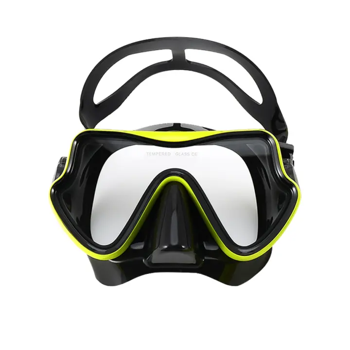 Máscara De Natación JoyMaySun Para Adultos Y Adolescentes Con Espejo Templado Y Cubierta Nasal Antiniebla Silicona Pantalla Panorámica HD Para Snorkel Y Escuba - 1