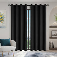 Cortinas De Protección Solar Y Sombreado Total 100% Blackout En Color Sólido Para Dormitorio Y Sala De Estar Material De Poliéster Modernas Y Elegantes - details 20
