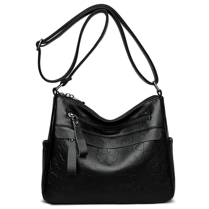 Bolso de mano de Piel De Vaca y cuero para Mujer, Bolso de gran capacidad, Bolso de hombre con Patrón imment Retro, Bolso Cruzado Femenino, Nuevo - 1