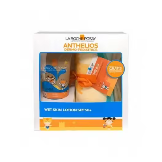 Anthelios Dermo-Pediatrics Wet Skin Lotion SPF50+, 200ml  GRATIS Poncho Infantil, La Roche-Posay - 1