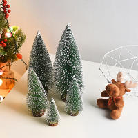 Decoración De Navidad LED Miniátrica Para Escritorio Árbol Luminoso DIY Adornos Para Oficina Y Fiesta En Casa Material Plástico - details 2
