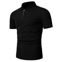 Camiseta Polo Hombre Manga Corta Verano Cierre De Cremallera Ligera Transpirable Streetwear Solido Tops Casual Para El Día - details 4