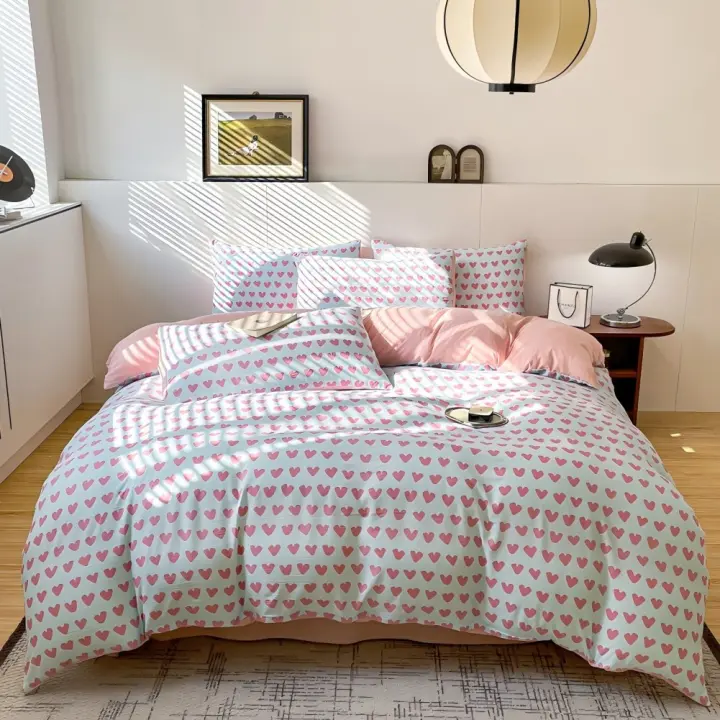 Juego de Funda Nórdica 4 Piezas-Ropa de Cama Algodón Lavado con Jacquard Elegante-Tacto Extra Suave, Varios Tamaño Disponible - 1