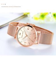 Reloj De Cuarzo Para Mujer Hannah Martin Diseño Original Con Mariposa 3D En Oro Rosa Cuerda De Acero Inoxidable Resistente Al Agua Y Al Choque - details 14