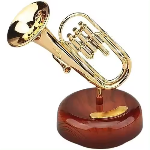 Caja de música giratoria de orquesta clásica, adorno decorativo para caja de música - 1