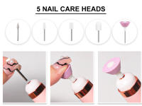 Mini Taladro De Uñas Eléctrico De Acrílico Portátil Máquina De Uñas Con Bits Profesionales Para Eliminar Uñas Y Pedicura Manicura - details 6