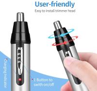 BIT Cortapelos Nariz, 3 en 1 Profesional Cortapelos Nariz y Oreja PARA LA Cara, Recargable Indoloro Recortador Pelos Nariz with Cable Type-C, IPX7 Impermeable, Use Húmedo y Seco, Cutillas de Doble Filo - details 3