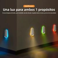 Luz De Noche Para Inodoro Con Sensor De Movimiento LED Impermeable De 8 Colores Luces De Iluminación Para Baño Decorativo Luz Pequeña Al Aire Libre - details 7