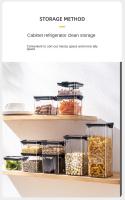 Jars De Almacenamiento Para Cocina Grandes Organizador De Granos Y Condimentos a Prueba De Humedad En Plástico Estilo Japonés - details 8