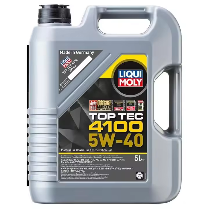 LIQUI MOLY Top Tec 4100 5W-40 | 5 L | Tecnología de síntesis Aceite de motor | 9511 - 1
