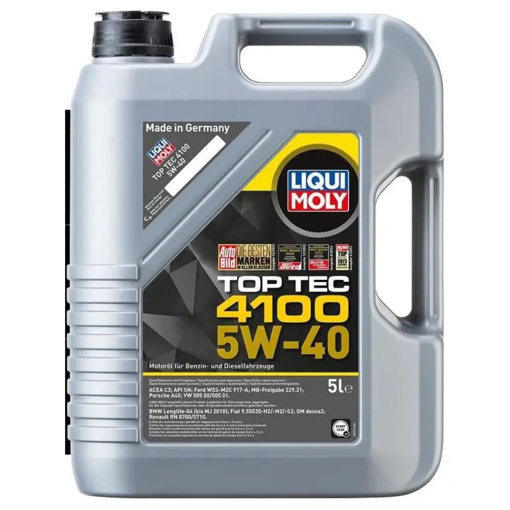 LIQUI MOLY Top Tec 4100 5W-40 | 5 L | Tecnología de síntesis Aceite de motor | 9511 - 1