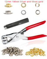 Kit De Herramientas Para Ojales Y Ganchos Metálicos 6/12mm 150/320/400 Piezas Para Manualidades Y Costura De Cuero Ropa Cinturones Sombreros - details 4
