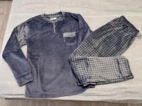 Pijama Hombre Invierno, Pijama coralina 2 Piezas de Manga Larga  Pijama Coralina de Hombre Otoño-Invierno de Manga Larga Polar Calentito Super Suave, Conjunto de Pijama Súper Cómodo para Dormir y Estar en Casa - details 8