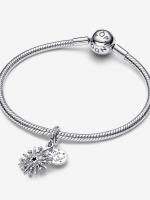 Pandora - Charm Doble Colgante de Fuegos Artificiales Brillantes-Plata de Lei - details 1