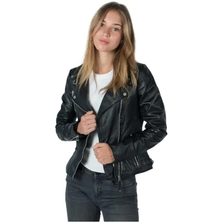 Cazadora de Piel FREAKY NATION Perfecto Princess Color Negro - 1