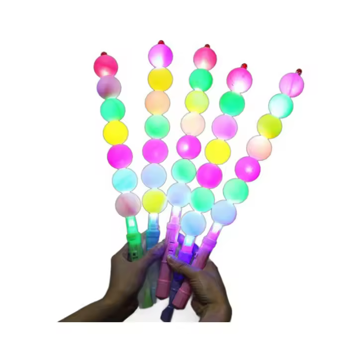 1Pcs Lámpara LED De Colores Brillantes En Forma De Calabaza Dulce Stick Fluorescente Para Conciertos Y Fiestas Juguete De Flash Proporciones De Equipamiento - 1