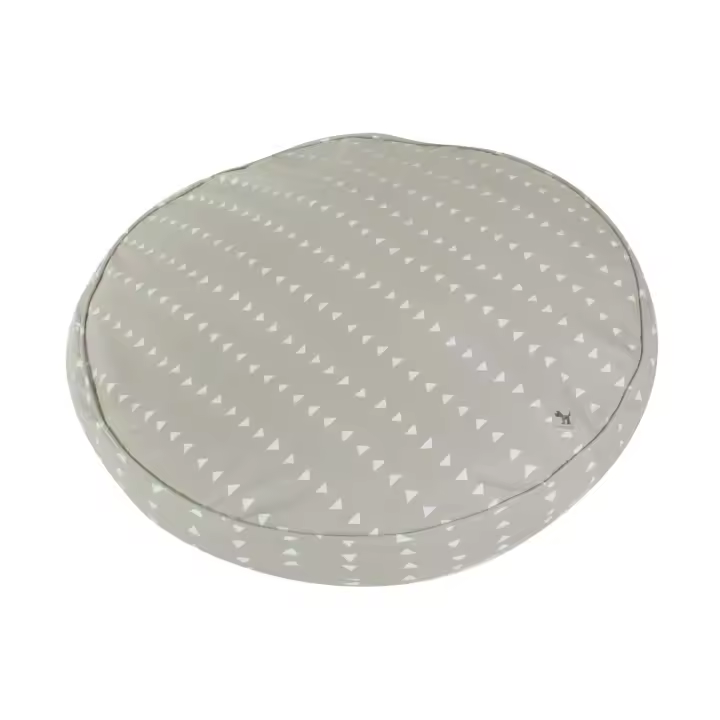 Funda de Cama Rellenable y Sostenible para Perros y Gatos Molly Mutt - Modelo Be Still (gris con triángulos blancos) - Edredón en lona 100% algodón transpirable y certificado - Lavable a máquina - Diversos Tamaños - 1