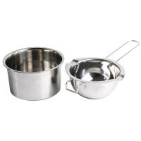 2 Pcs Pote De Cera Para Velas 400ml Con Manija Larga Acero Inoxidable Fundidor Para Derretir Cera De Velas Y Agua - details 5
