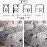 ARISE SHOP- Edredon  Estampado Reversible para Invierno y Otoño, edredón 100% Poliéster Siligonado.Transpirable, Caliente y Ultra suave, Para cama 90cm, 105cm, 135cm, 150cm - details 2