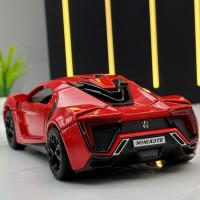 Modelo De Coche Lykan Sport 1:32 Con Sonido Y Luz Para Niños Juguetes De Decoración Vehicular Aleación De Metal Regalo Para Niños - details 6