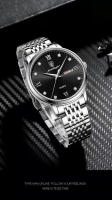 Reloj De Lujo Para Hombre POEDAGAR Deportivo Impermeable Con Luminiscencia Fecha Día De La Semana Acero Inoxidable Reloj De Cuarzo Con Estuche - details 5