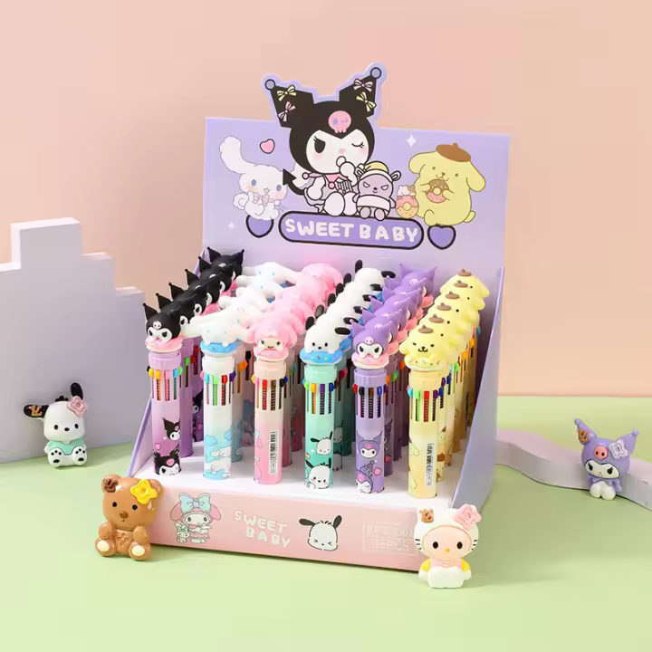 Lápices De Punta Fija Sanrio 36pcs 10 Colores Cinnamoroll Pochacco My Melody Para Estudiantes Suministros De Oficina Y Escuela - 1