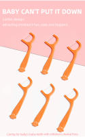 50pcs/box Bastones De Hilo Dental Para Niños Con Diseño De Dibujos Animados Floss Fin Y Delgado Para Limpieza Detallada De Dientes Familiar Pack - details 4