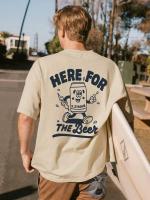 Camiseta De Hombre Con Diseño De Arte En Letras Estilo Casual Para Verano Manga Corta Impresión Directa Camiseta Respirable Para Uso Diario - details 14