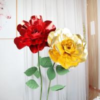 Gran Rosa Artificial De Espuma Para Fotografía Y Decoración De Fiestas Hecha a Mano Con Terminación Brillante Flores Artificiales Para Alineaciones Y Arreglos - details 0